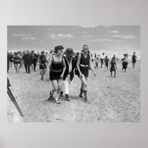 Women Violate Swimsuit Decency Law c. 1923 Poster