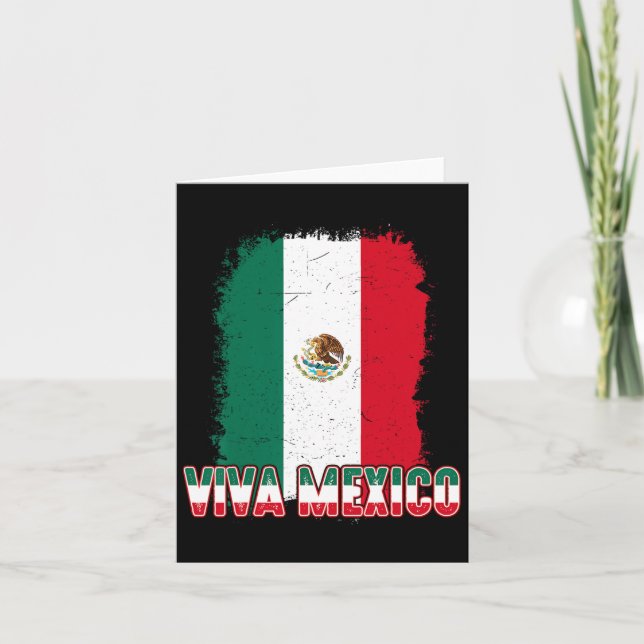Women Viva Mexico Flag Men Kids Boy Mexican Indepe Card (Front)