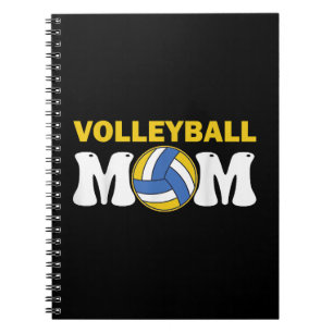 Women Volleyball Mum Shirt Game Day Funny Player Notebook