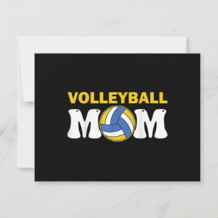 Women Volleyball Mum Shirt Game Day Funny Player RSVP Card