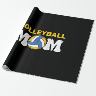 Women Volleyball Mum Shirt Game Day Funny Player Wrapping Paper