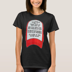 Women Want Me Fish Fear Me Hat Meme Fishing Desig T-Shirt