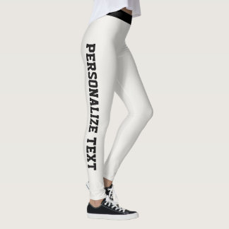 Women Warm Neutral Black Personalised Athleisure Leggings