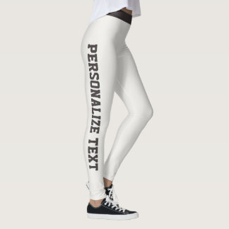 Women Warm Neutral Charcoal Personalise Athleisure Leggings