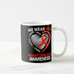 Women We Wear Red Heart Disease Awareness Coffee Mug