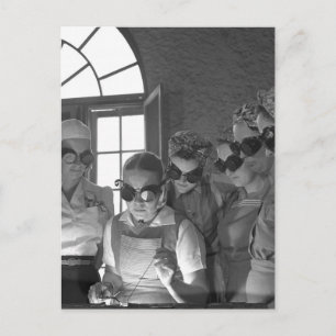 Women Welders in WWII, 1940s Postcard