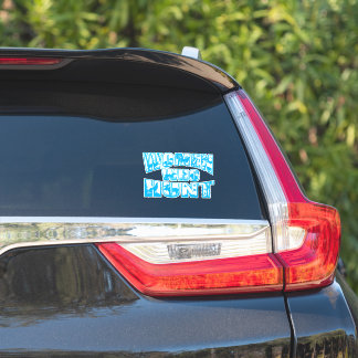 Women Who Hunt Logo Vinyl Sticker-Blue