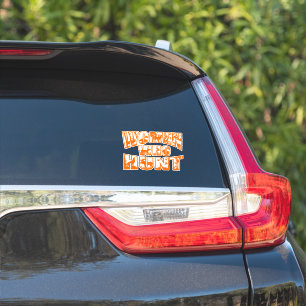Women Who Hunt Vinyl Sticker- Orange