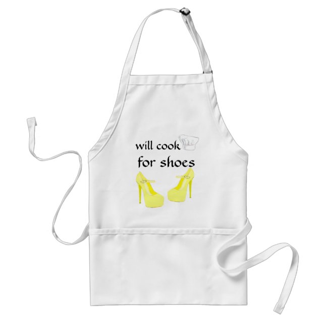 Women Who Love  High Heel Shoes yellow Standard Apron (Front)