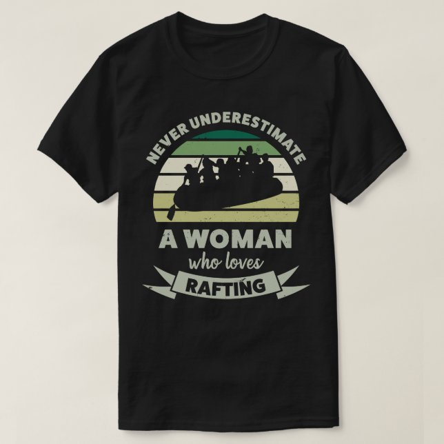 Women who loves Rafting Funny Gifts Wife  T-Shirt (Design Front)