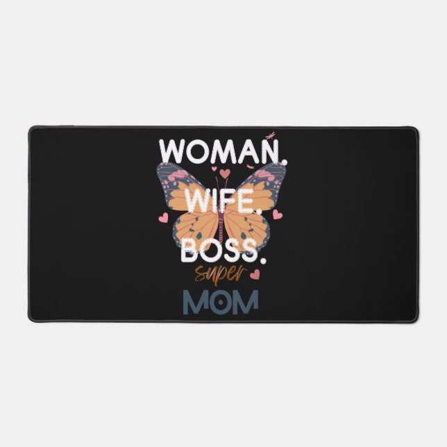 Women, wife, boss, super mum desk mat (Front)