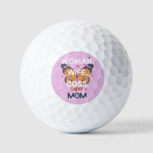 Women, wife, boss, super mum golf balls