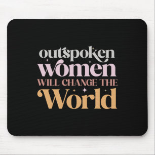 Women Will Change The World Feminist Girl Power Mouse Mat