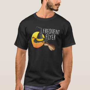 Women Witches Halloween Funny Frequent Flyer Witch T-Shirt