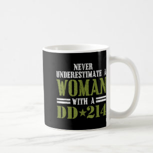Women With Dd-214 Female Veterans Day Gift Shirt Coffee Mug
