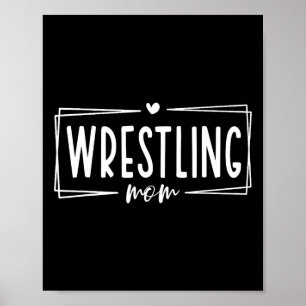 Women Wrestling Mom Shirt Funny Wrestle Wrestler M Poster
