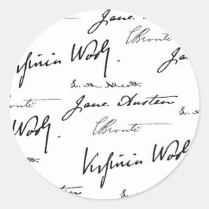 Women Writers Classic Round Sticker