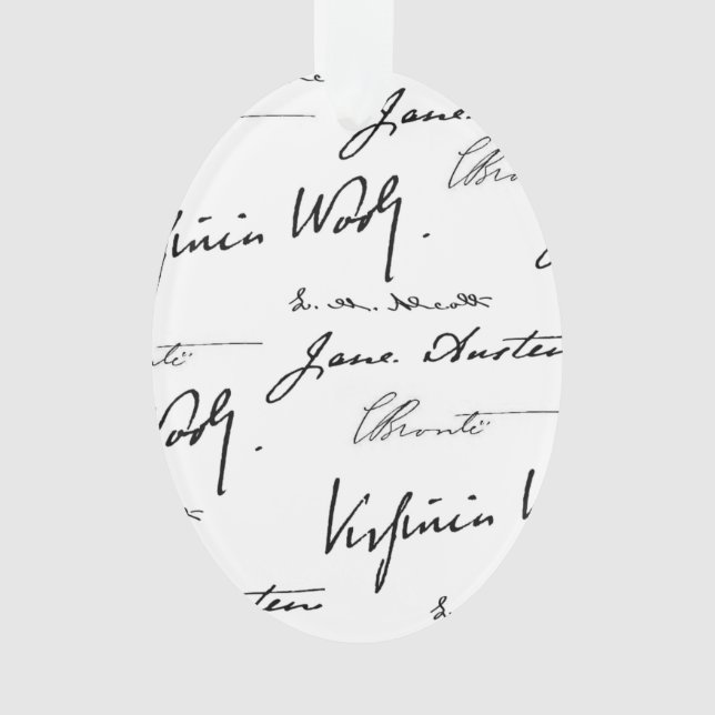 Women Writers double-sided Ornament (Front)
