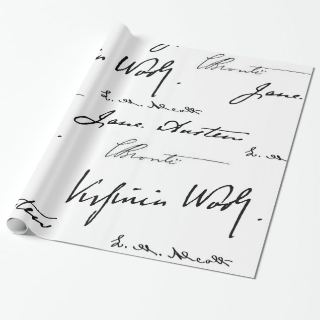 Women Writers Wrapping Paper (Unrolled)