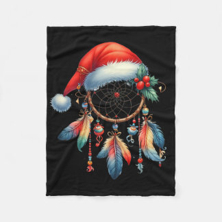 Women Xmas Dream Catcher Feather Dreamcatcher Men Fleece Blanket