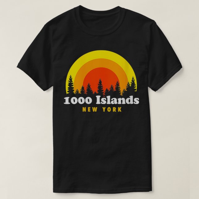 Womens 1000 Islands NY Thousand Islands New York U T-Shirt (Design Front)