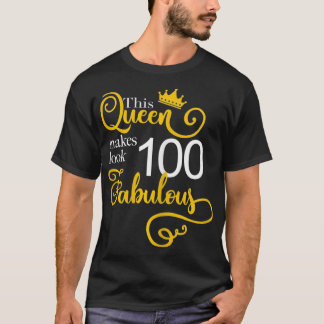 Womens 100th Birthday Party Gifts Ideas Grandma 10 T-Shirt