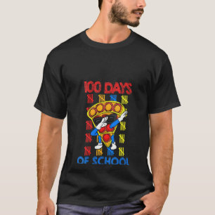 Womens 100th Day Of School Dabbing Pizza Fidget To T-Shirt
