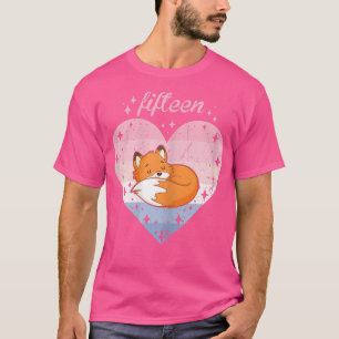 Womens 15 Year Old Cute Fo Birthday Girl 15th Bday T-Shirt