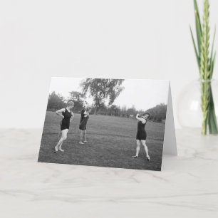 Women's 1920s Golf Fashion Card