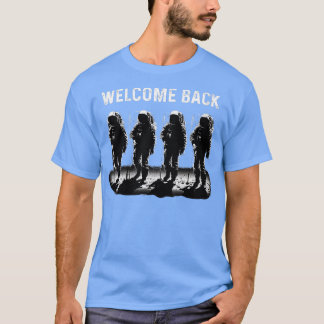 Womens 2024 Moon Landing Mission Astronaut Planet  T-Shirt