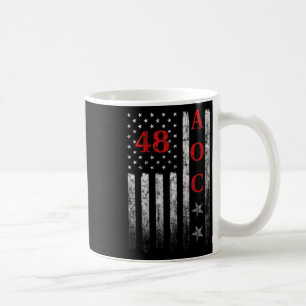 Womens 2028 Aoc President American Flag Vintage Fa Coffee Mug