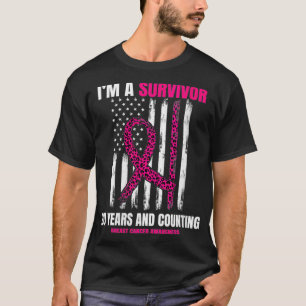 Womens 20 Year Breast Cancer Survivor Gifts Pink C T-Shirt