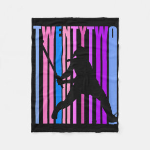 Womens 22nd Birthday Field Hockey Player Sports Gi Fleece Blanket