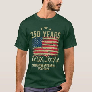 Womens 250 Years American Flag 250th Anniversary U T-Shirt