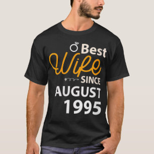 Womens 25th Wedding Anniversary Gift Best Wife Sin T-Shirt
