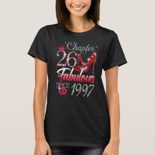 Womens 26 Years Old Chapter 26 EST 1997 26th Birth T-Shirt