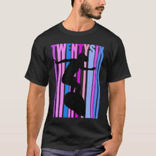 Womens 26th Surfing Birthday Surfer Surf Girl Ridi T-Shirt