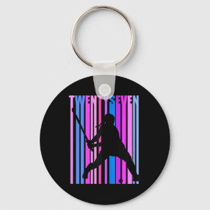 Womens 27th Birthday Field Hockey Player Sports Gi Key Ring