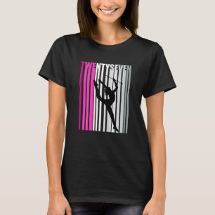 Womens 27th Rhythmic Gymnastics Birthday Baton Twi T-Shirt