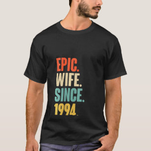 Womens 28th Wedding Aniversary For Her Epic Wife S T-Shirt