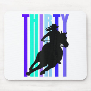 Womens 30th Birthday Womens Horse Riding Lovers Ro Mouse Mat