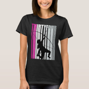 Womens 34th Archery Birthday Archer Queen Bow Arro T-Shirt