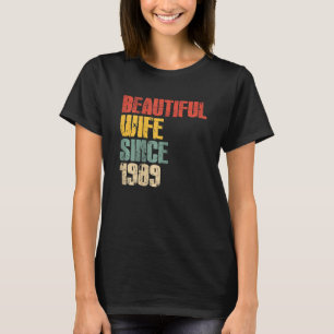 Womens 34th Wedding Anniversary for Her Handsome W T-Shirt
