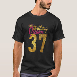 Womens 37 Years Old 1985 37th Birthday Queen Diamo T-Shirt