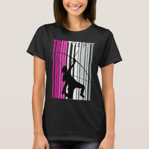 Womens 38th Archery Birthday Archer Queen Bow Arro T-Shirt