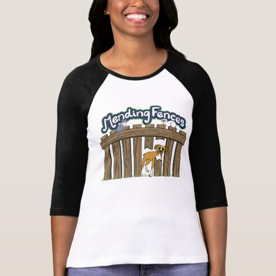 Women's 3/4 Sleeve Team Shirt Black and White