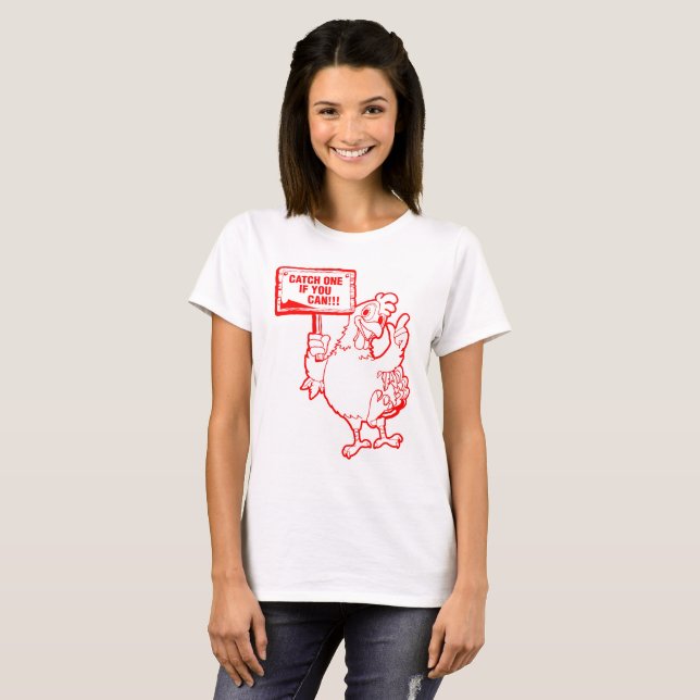 Women's 3- legged chicken shirt (Front Full)