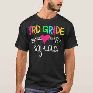 Womens 3rd Grade Squad Third Teacher Student Team T-Shirt