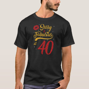 Womens 40 Years Old  40 & Fabulous Since 1982 40th T-Shirt