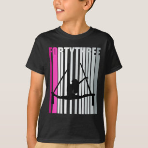 Womens 43rd Air Yoga Birthday Aerialist Loves To S T-Shirt